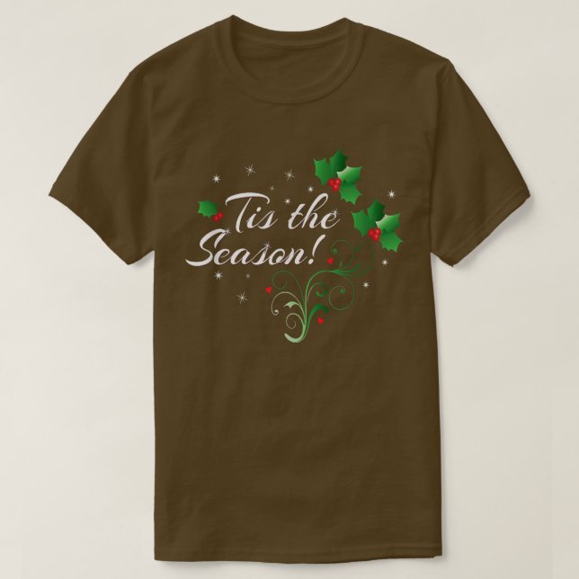 T-SHIRT EN SAISON, NOËL, VACANCES, XMAS, SAISONS  (Design devant)