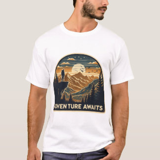 T-shirt En savoir plus | Adventure Await Graphic Tee"