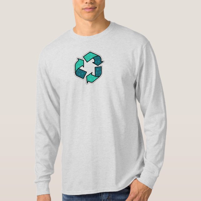 T-shirt En savoir plus sur le recyclage - Jour des terres (Devant)