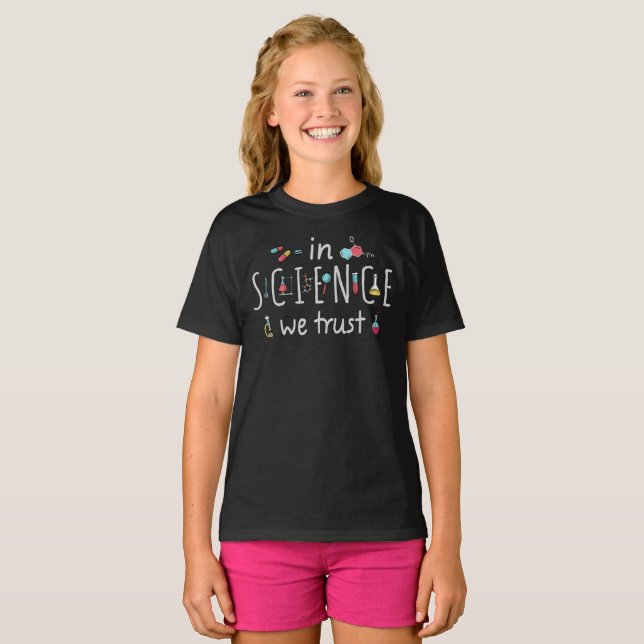T-shirt En Science we (Devant entier)