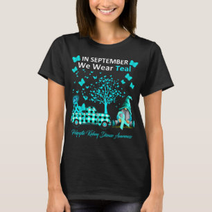 T-shirt En Septembre, Nous Portons Des Maladies De Rein Po