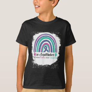 T-shirt En septembre, nous portons du violet et du sarcell