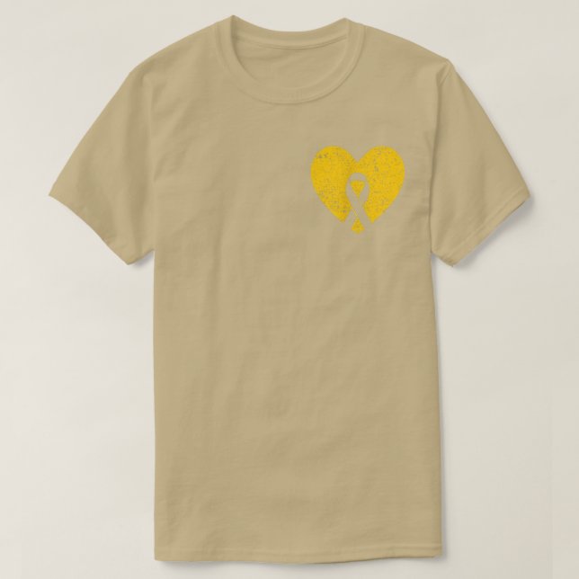 T-shirt En Septembre, Nous Portons Gold Childhood Cancer A (Design devant)