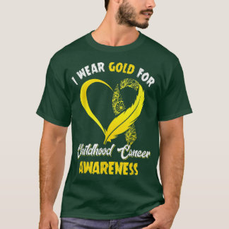 T-shirt En Septembre, Nous Portons Gold Childhood Cancer A