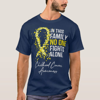 T-shirt En Septembre, Nous Portons Gold Childhood Cancer A
