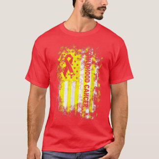 T-shirt En Septembre, Nous Portons L'Or-L'Amérique Drapeau