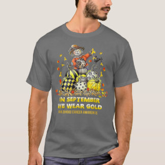 T-shirt En Septembre, Nous Portons Or Enfance Cancer de l'