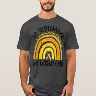 T-shirt En septembre We Wear Gold Childhood Cancer Awarene