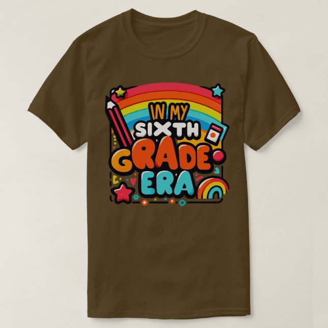 T-shirt En sixième année (Design devant)