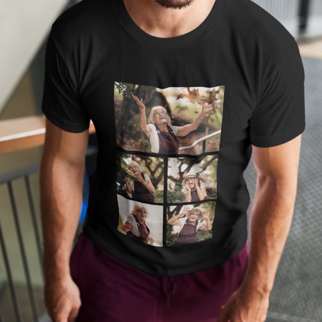 T-shirt En Souvenir | 5 Collage de Photos | Mémorial (Créateur téléchargé)