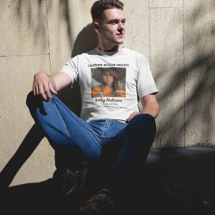 T-shirt En Souvenir 5 Photos en Collage Mémorial