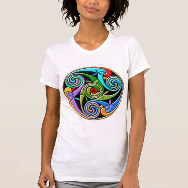 T-shirt en spirale celtique (Devant)
