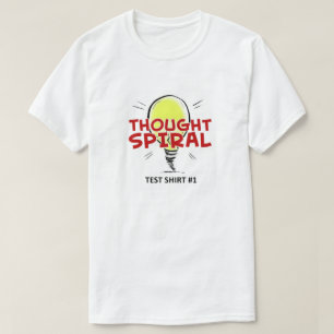 T-shirt en spirale de chemise "essai #1" de pensé