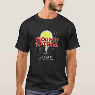 T-shirt en spirale de chemise "essai #2" de pensé