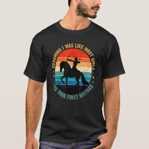 T-shirt En Supposant Que J'Étais Comme La Plupart Des Fill