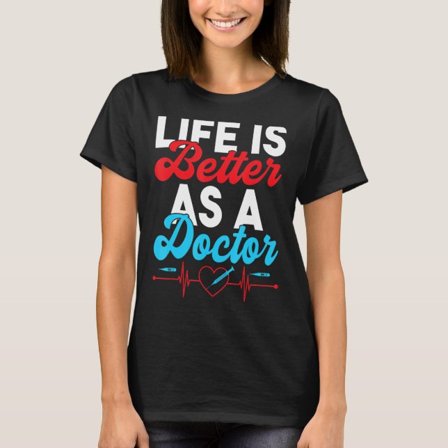 T-shirt en tant que médecin (Devant)