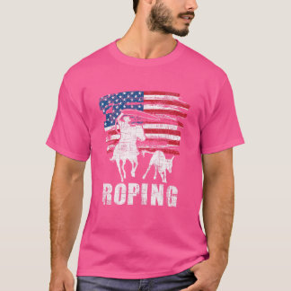 T-shirt En-tête de drapeau américain de l'équipe Ropoper