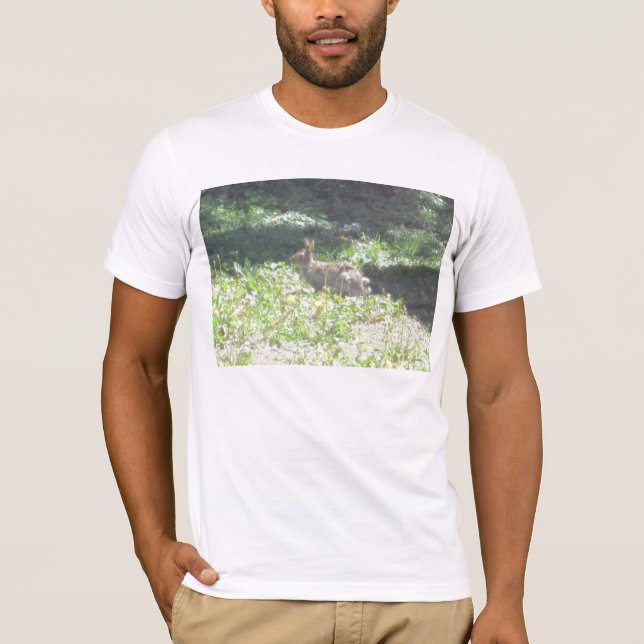 T-shirt en toile Bella pour adultes lapin sauvage (Devant)