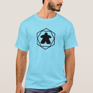T-shirt En tout temps Meeple Black Art Mens Shirt