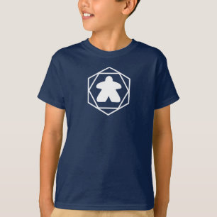 T-shirt En tout temps Meeple White Art Boys Chemise
