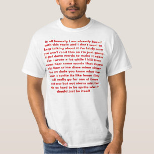 T-shirt en toute honnêteté chemise