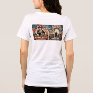 T-SHIRT  EN TRI-MATIÈRE 