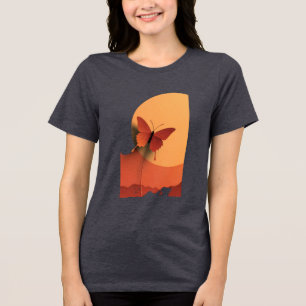 T-SHIRT  EN TRI-MATIÈRE 