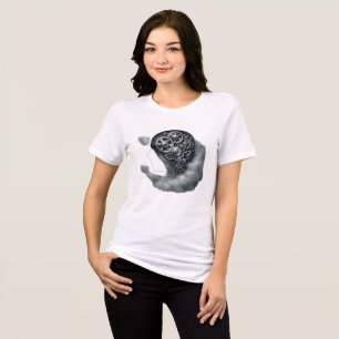 T-SHIRT  EN TRI-MATIÈRE 