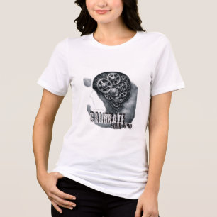 T-SHIRT  EN TRI-MATIÈRE 