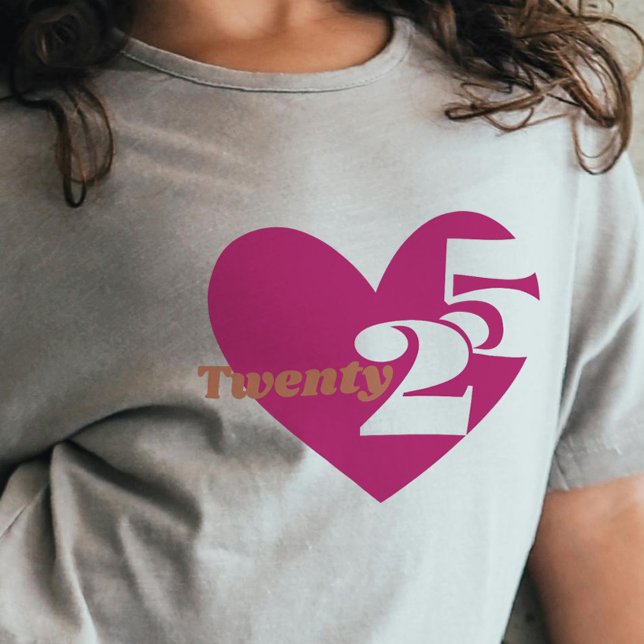 T-shirt En Tri-matière 2025 nouvel an amour vingt 25 (Créateur téléchargé)