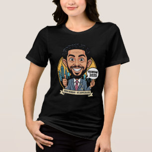 T-shirt En Tri-matière 2025 Zohran Mamdani New York City