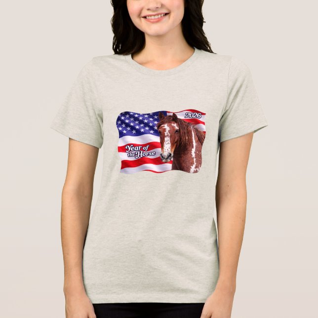 T-shirt En Tri-matière 2026 Année du Cheval (Recto)