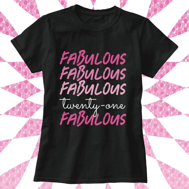 T-shirt En Tri-matière 21e anniversaire fabuleux (Créateur téléchargé)