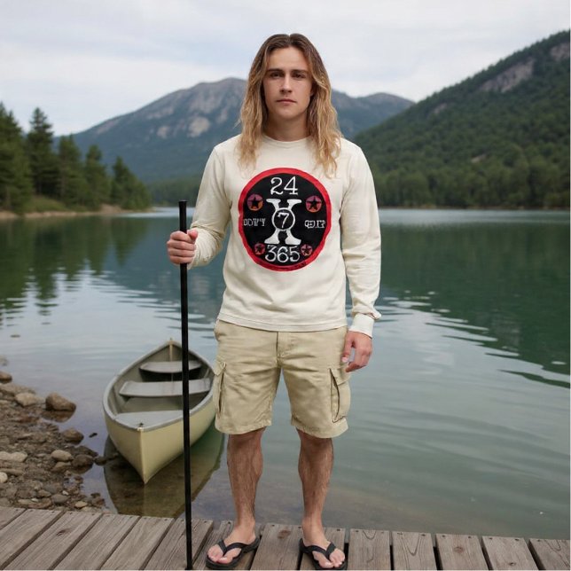 T-shirt En Tri-matière 24X7X365 Ne quittez pas (Créateur téléchargé)