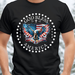 T-shirt En Tri-matière 250e anniversaire des États-Unis Dieu bénisse l'Am
