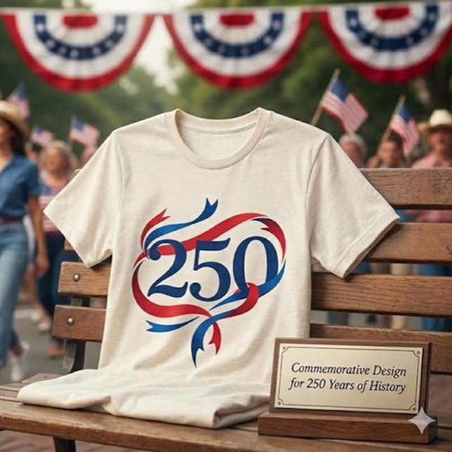 T-shirt En Tri-matière 250th America Historical Anniversary (Créateur téléchargé)