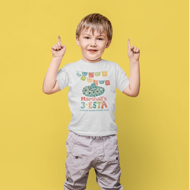 T-shirt En Tri-matière 3-Esta Troisième fête d'anniversaire Graphique per (Créateur téléchargé)