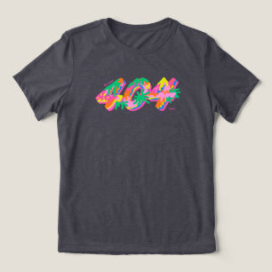 T-shirt En Tri-matière 404 Coded Drip Typographie PNG   Fonte Colorée Fon