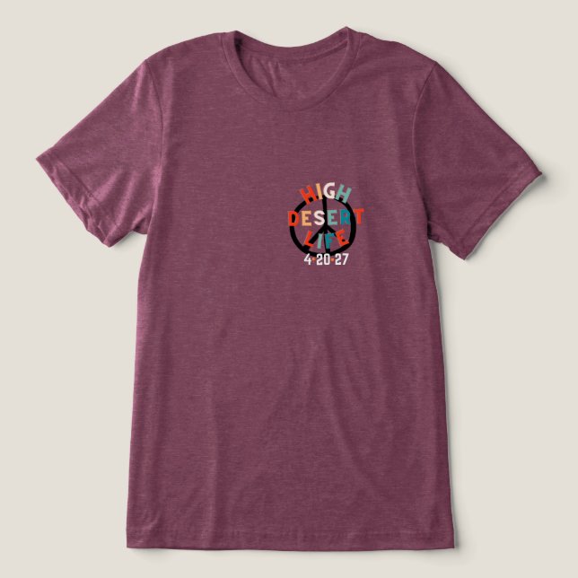 T-shirt En Tri-matière 4 20 - Tee Désertique (Design Recto)
