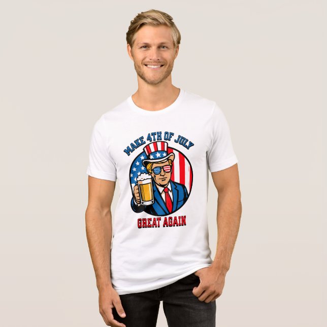 T-shirt En Tri-matière 4 juillet (Recto plein)