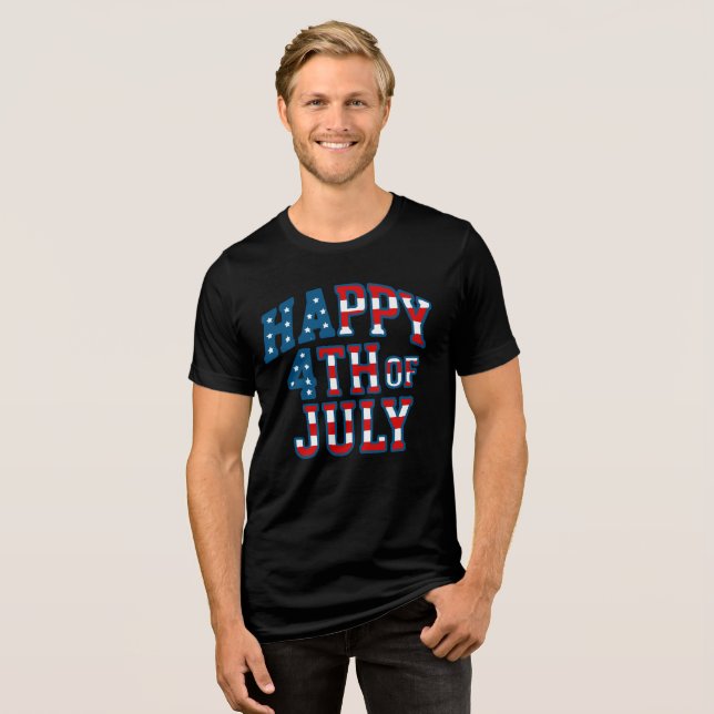 T-shirt En Tri-matière 4 juillet (Recto plein)