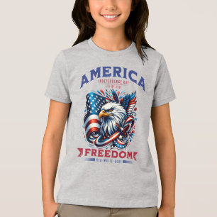 T-shirt En Tri-matière 4 juillet American Eagle Sublimation-61901