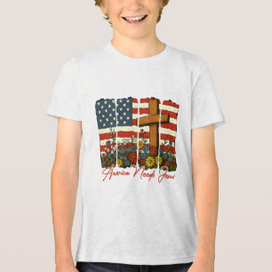 T-shirt En Tri-matière 4 juillet foi chrétienne Bruxelles Amérique Ne