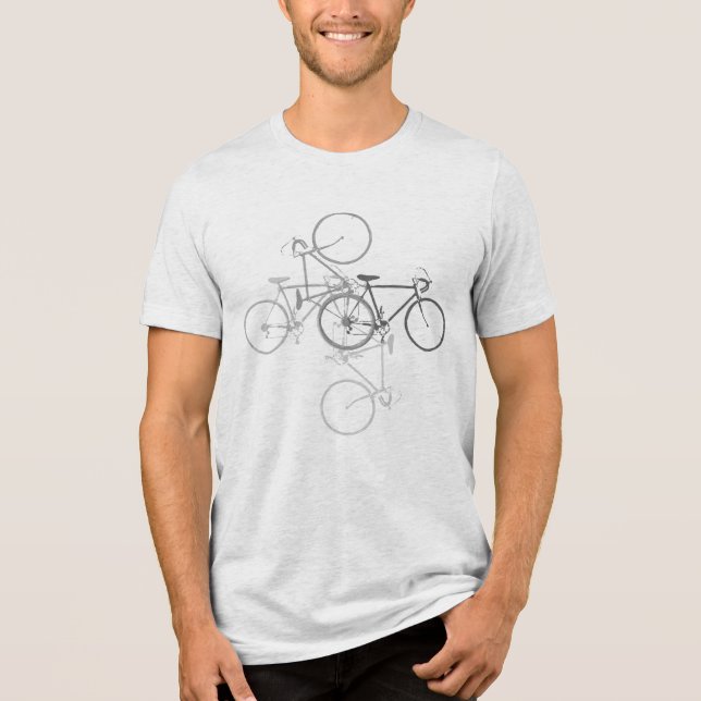 T-shirt En Tri-matière 4 Vélos en blanc (Recto)