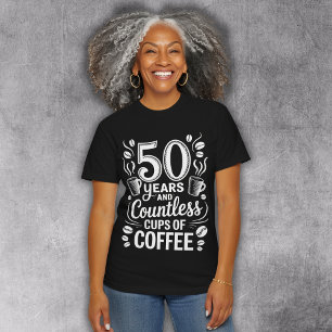 T-shirt En Tri-matière 50 ans et d'innombrables tasses de café