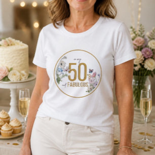 T-shirt En Tri-matière 50 ans et Fabuleux Fleur sauvage