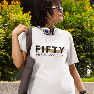 T-shirt En Tri-matière 50 & Toujours en train de déchirer ! Typographie A