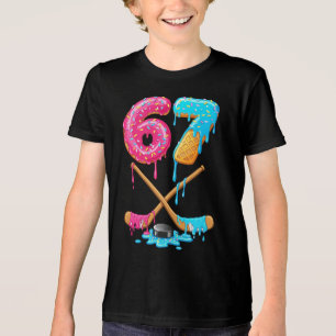 T-shirt En Tri-matière 67 hockey Drip Number Drôle Six Sept 6 7 Meme
