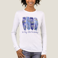 85e anniversaire Bleu juillet Mois de naissance Fl