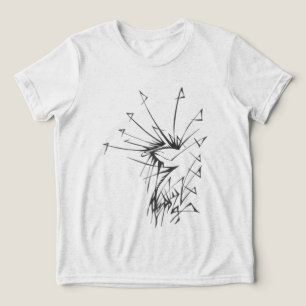 T-shirt En Tri-matière 97 Art abstrait tribal tatouage noir et blanc